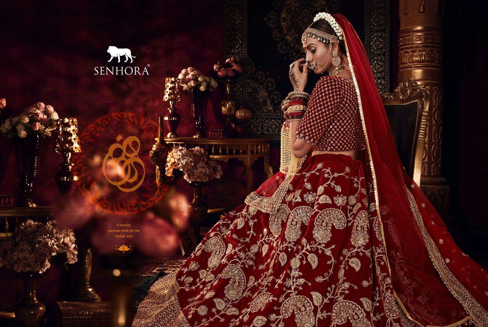 SENHORA SHRADHDHA BRIDAL HERITAGE VOL-4 9000 VELVET LEHENGA 