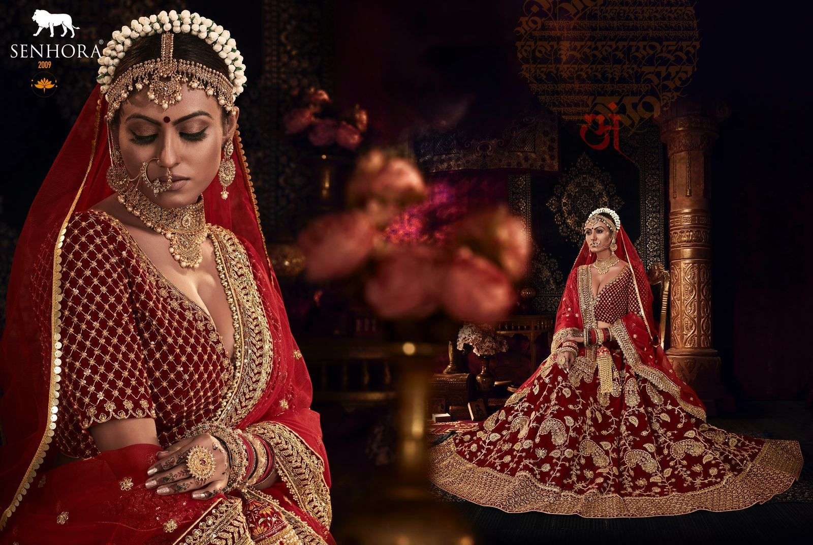 SENHORA SHRADHDHA BRIDAL HERITAGE VOL-4 9000 VELVET LEHENGA 