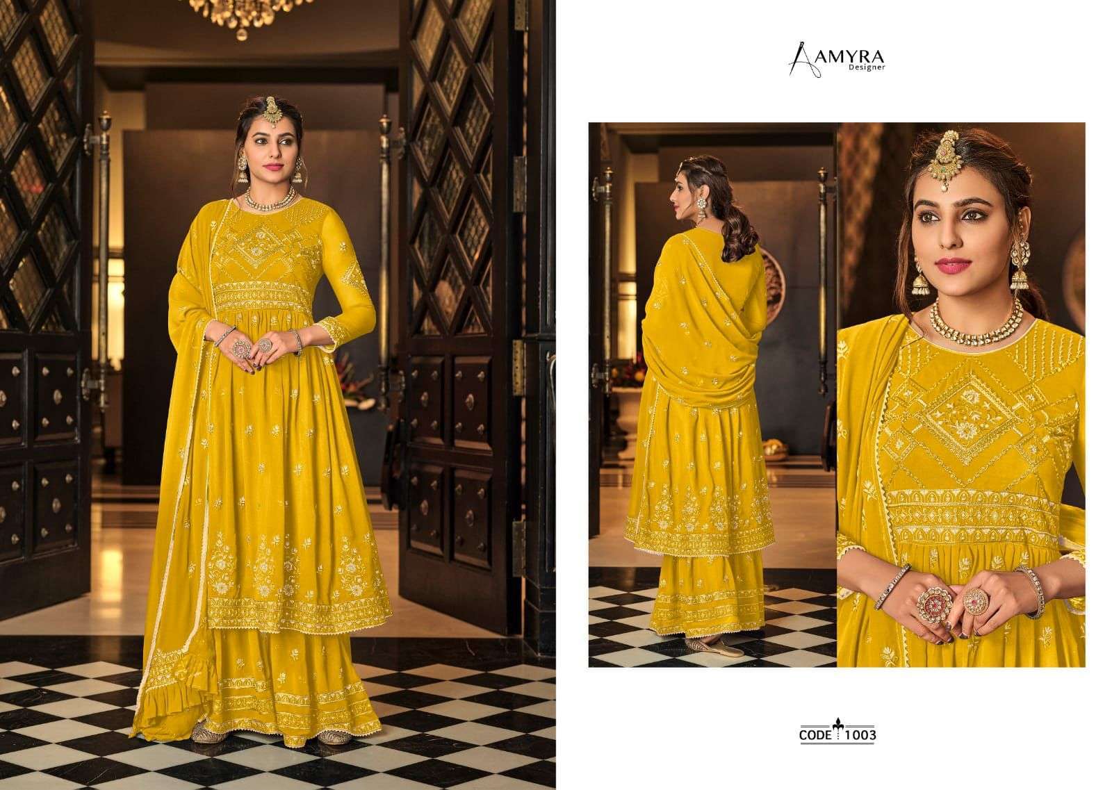 amyra vintage series 1001-1004 Heavy Georgette suit 