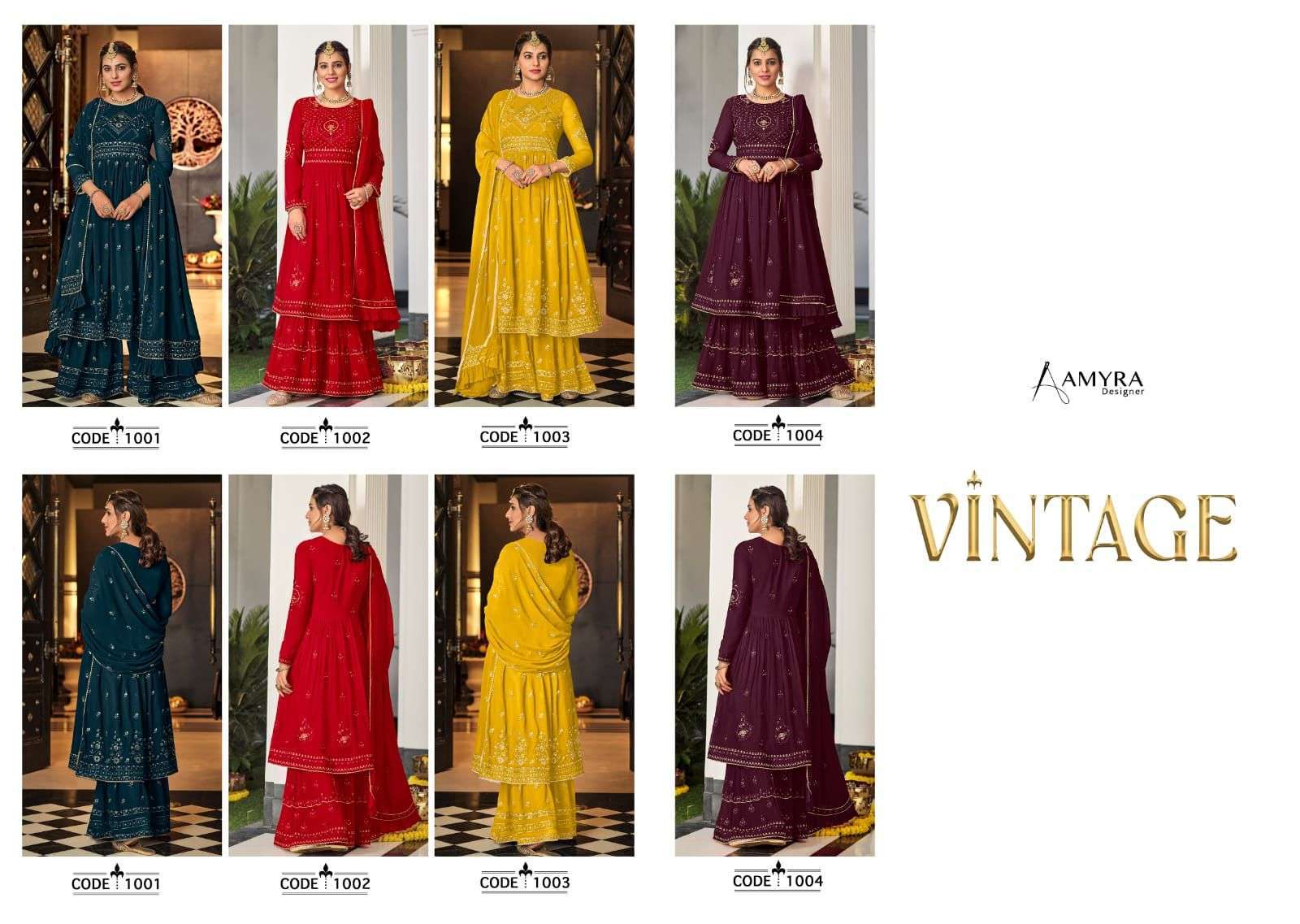 amyra vintage series 1001-1004 Heavy Georgette suit 