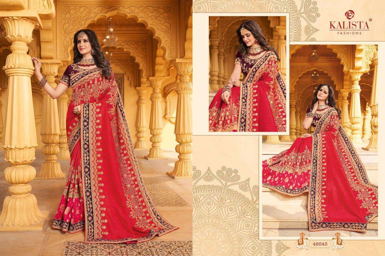 kalista nagma gold vol 2 series 48543-48548 vichitra silk saree