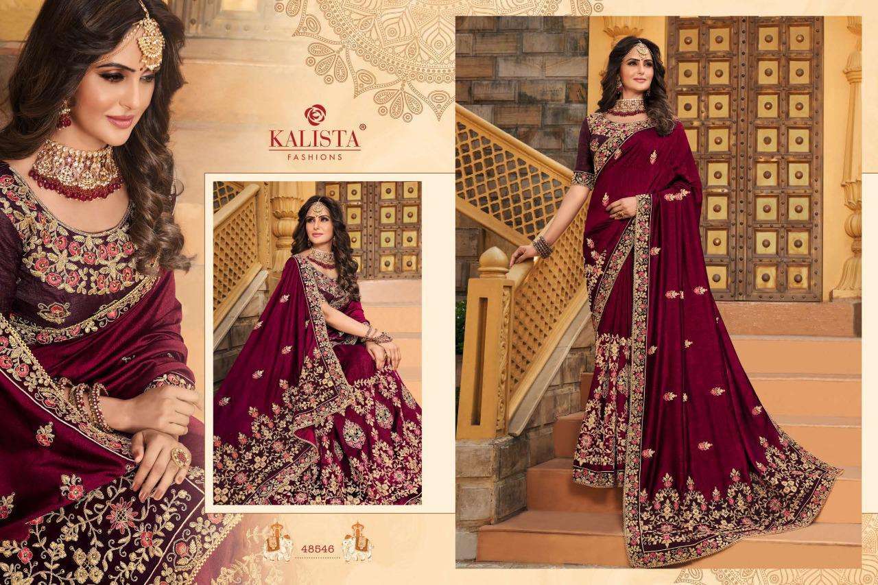 kalista nagma gold vol 2 series 48543-48548 vichitra silk saree