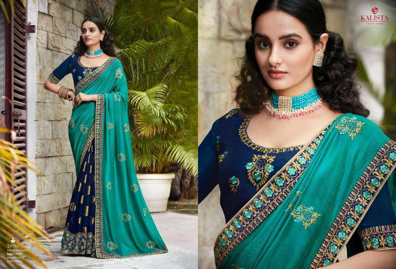 kalista sangeet gold vol 2 series 29765-29770 vichitra and viscose saree
