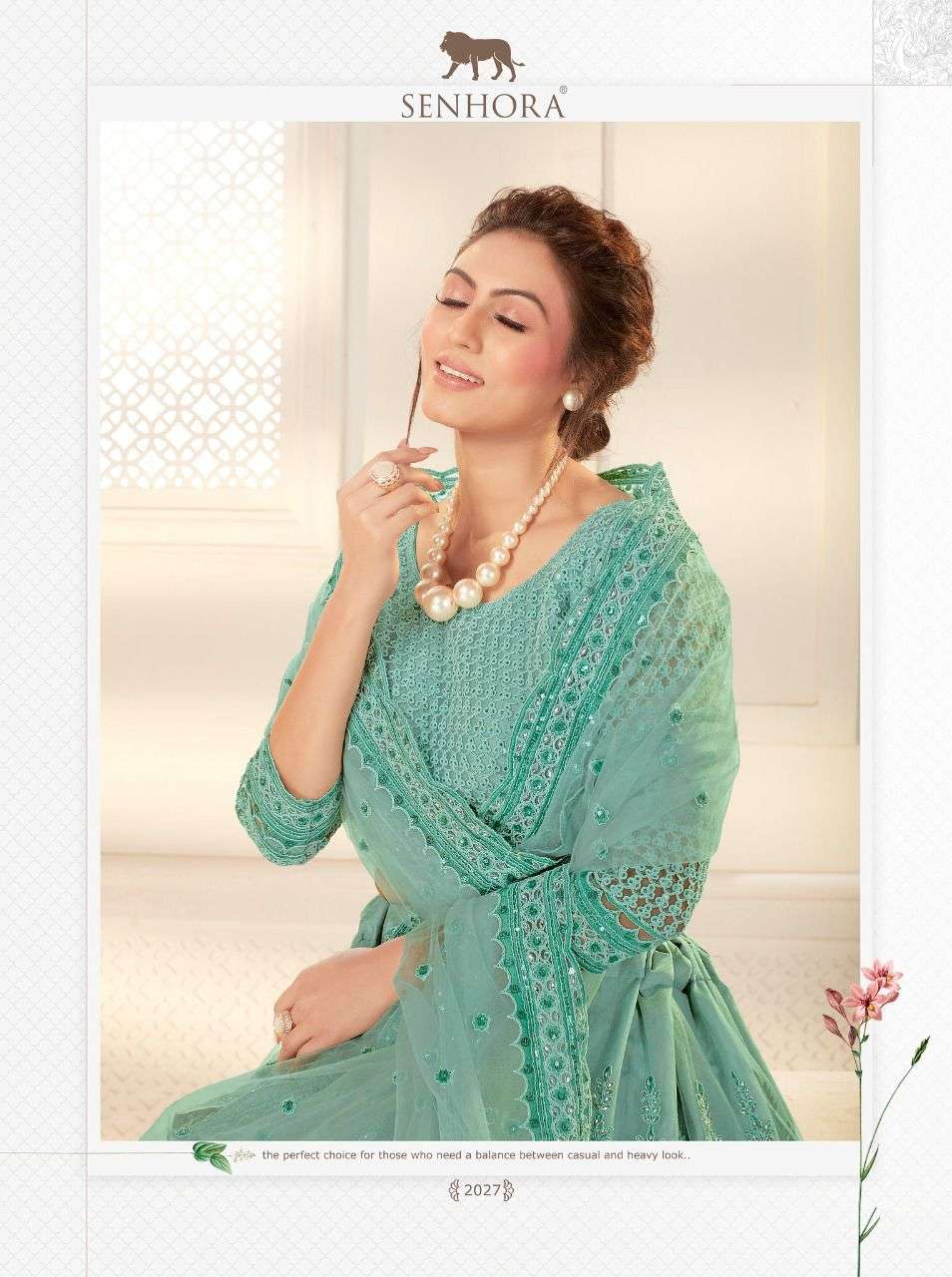 SENHORA BRIDAL HERITAGE VOL-10 DESIGNER NET SILK SATIN LEHENGA 