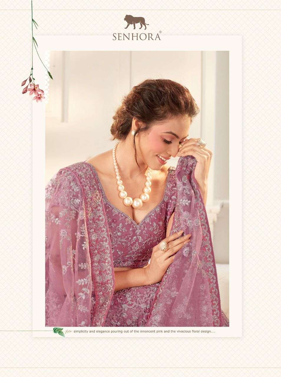 SENHORA BRIDAL HERITAGE VOL-10 DESIGNER NET SILK SATIN LEHENGA 