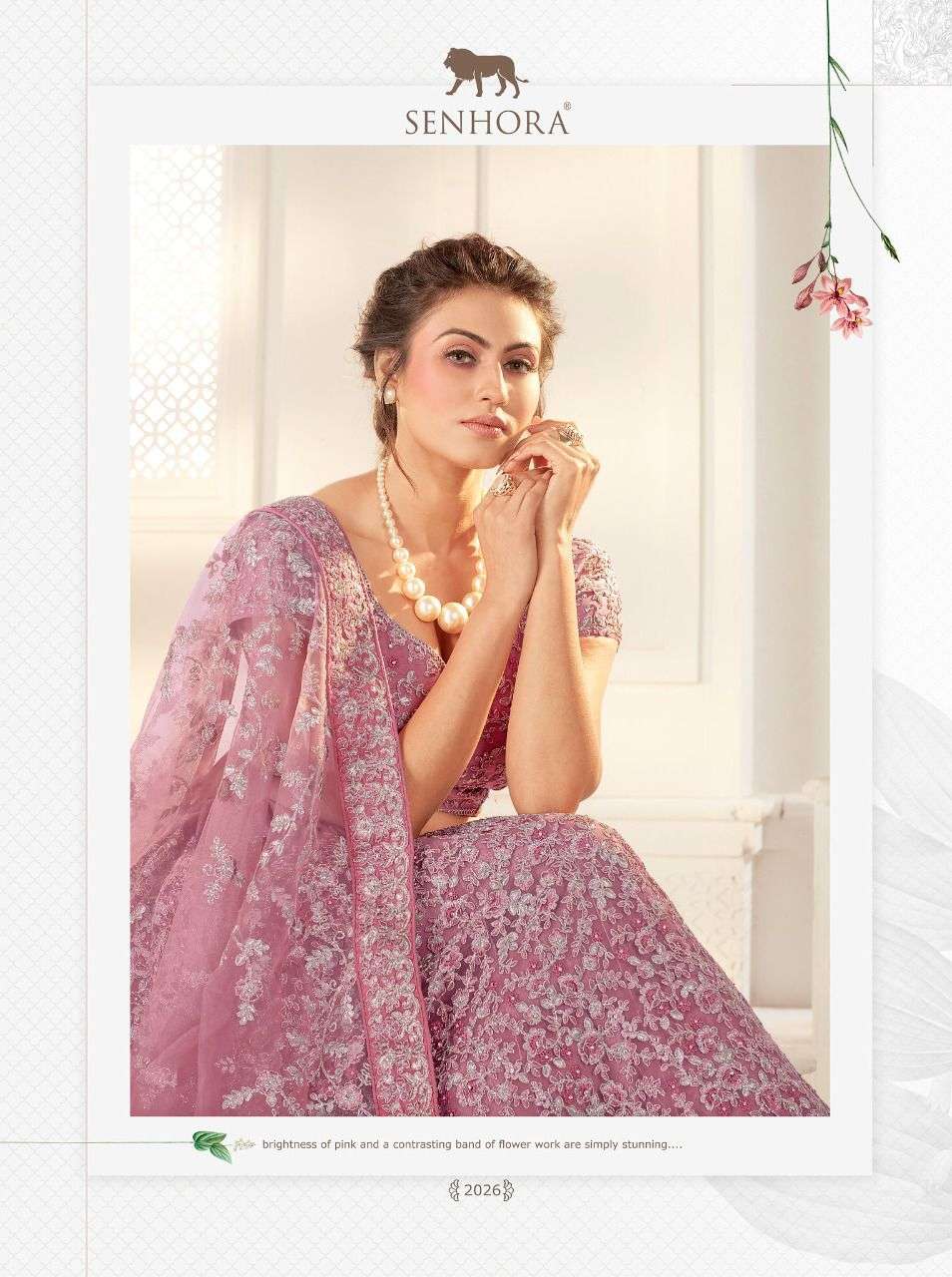 SENHORA BRIDAL HERITAGE VOL-10 DESIGNER NET SILK SATIN LEHENGA 