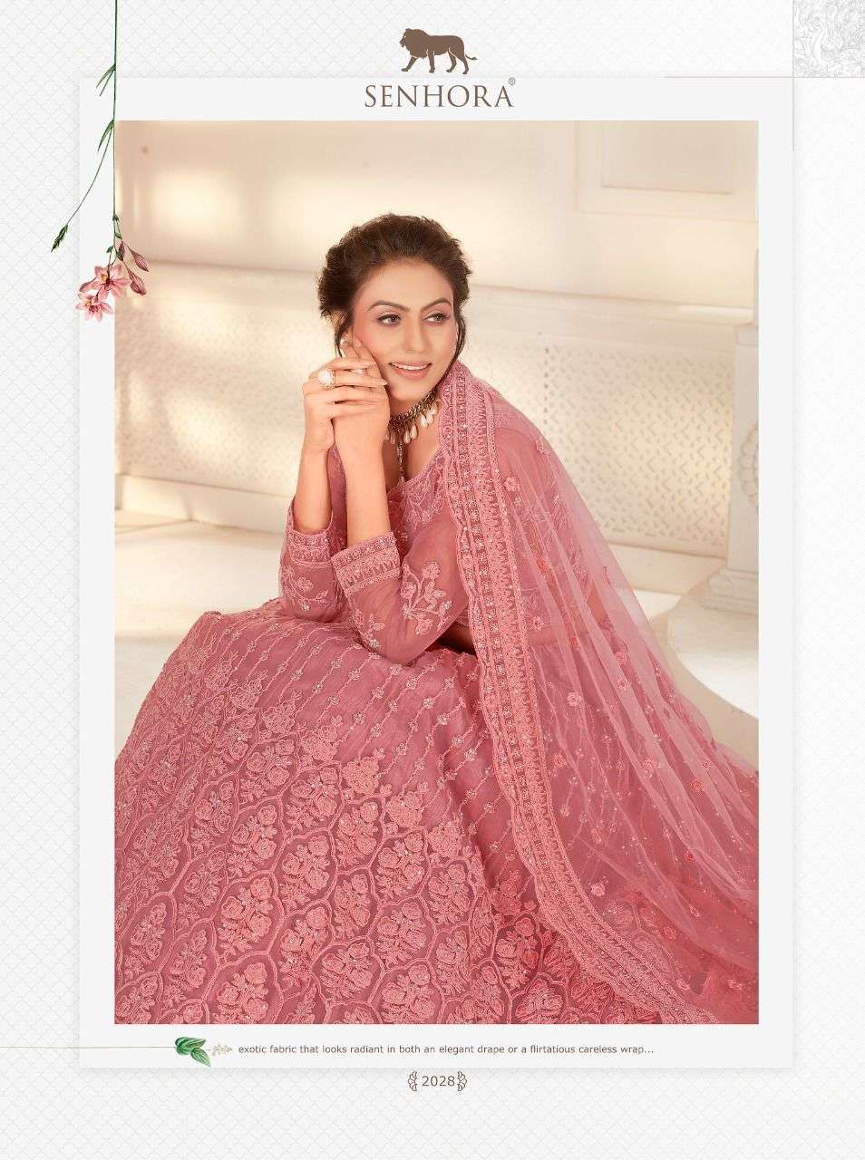 SENHORA BRIDAL HERITAGE VOL-10 DESIGNER NET SILK SATIN LEHENGA 
