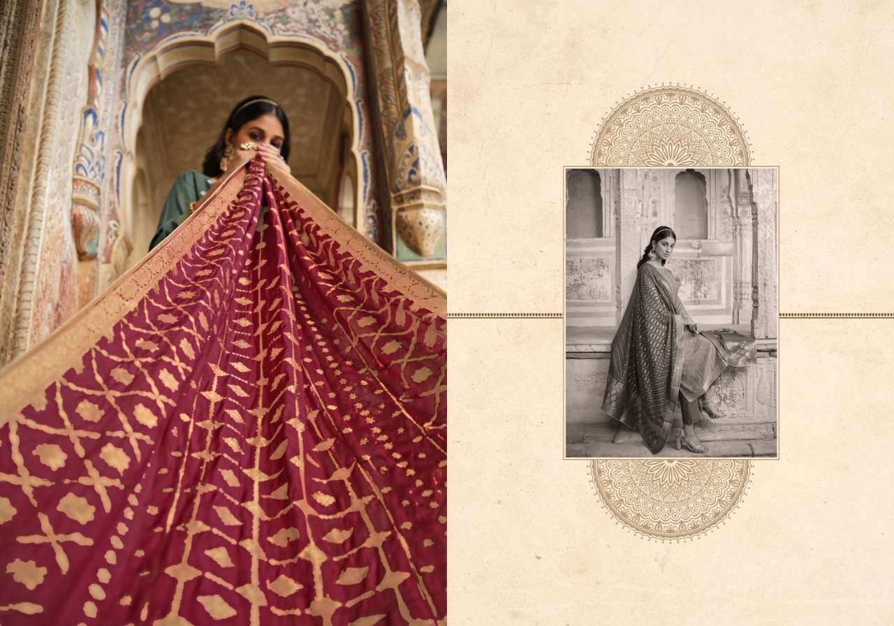 zisa charmy fiza series 3711-3716 Coral silk weaving jacquard suit