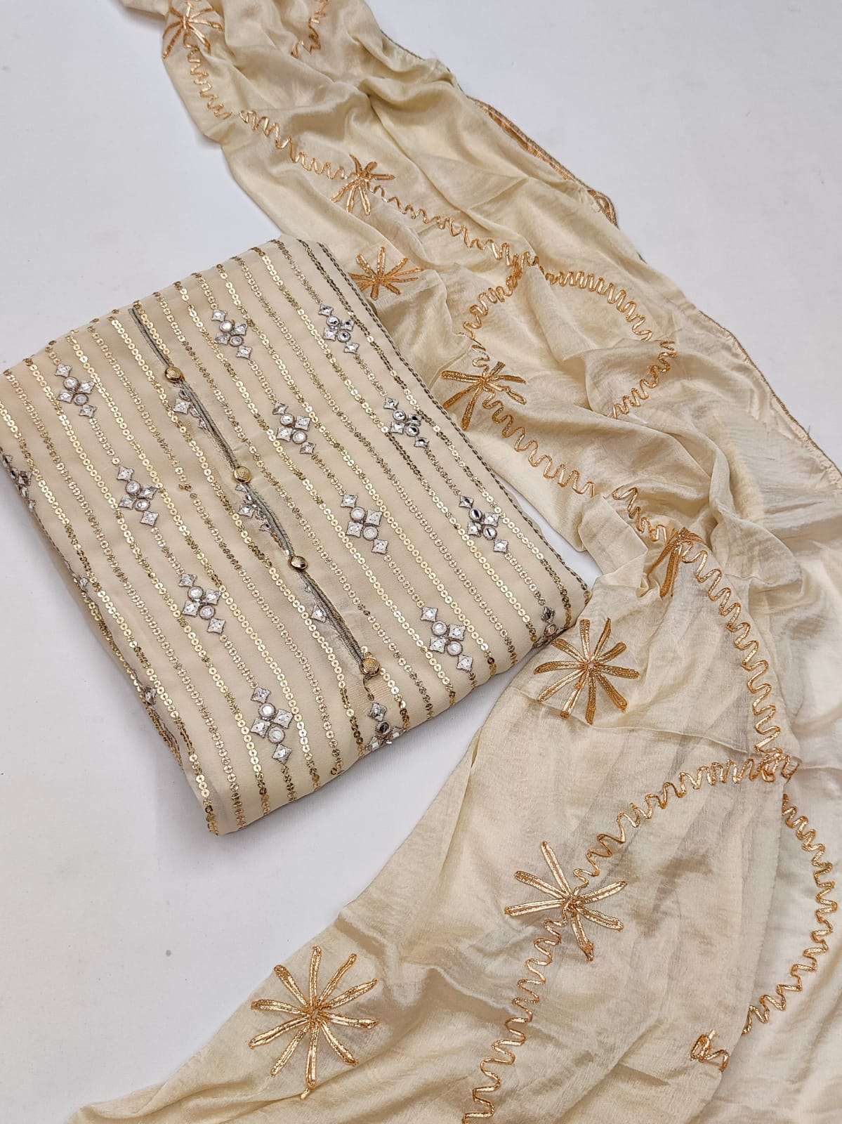 BT-17 SABYA SAACHI-4 DESIGNER FAUX GEORGETTE NON CATALOG DRESS 