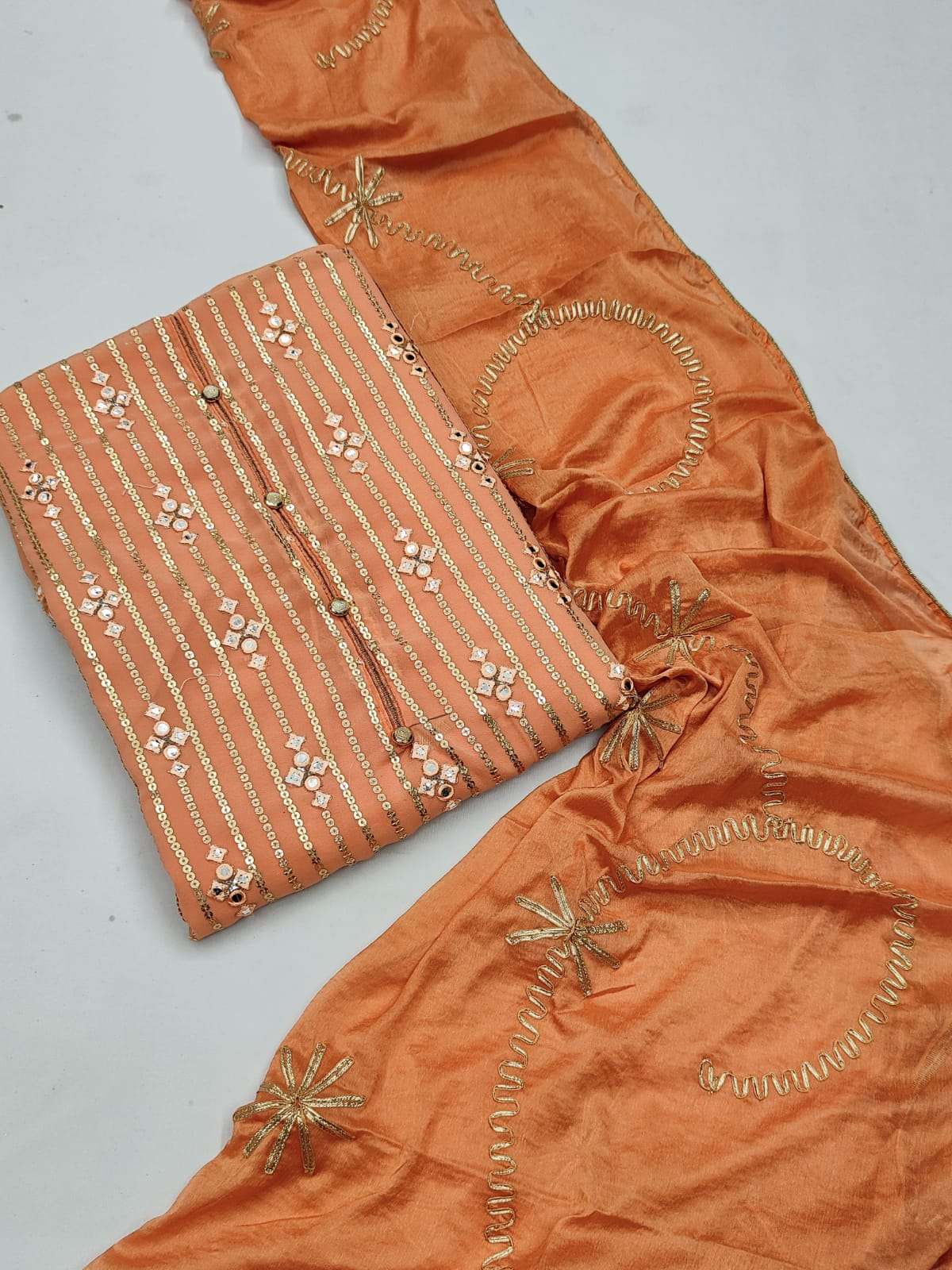 BT-17 SABYA SAACHI-4 DESIGNER FAUX GEORGETTE NON CATALOG DRESS 