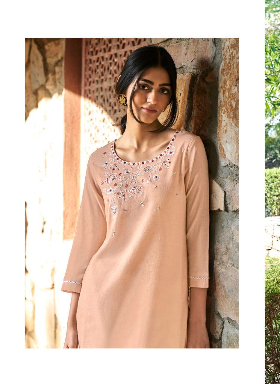 four buttons colors vol 13 series 1881-1888 heavy cotton linen kurti 