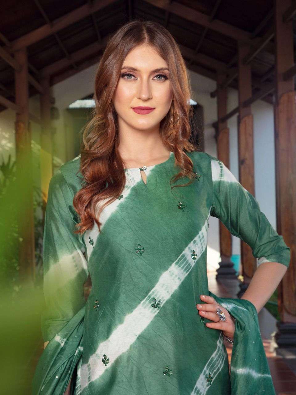 heritage tanishq series 01-06 premium silk chanderi readymade suit 