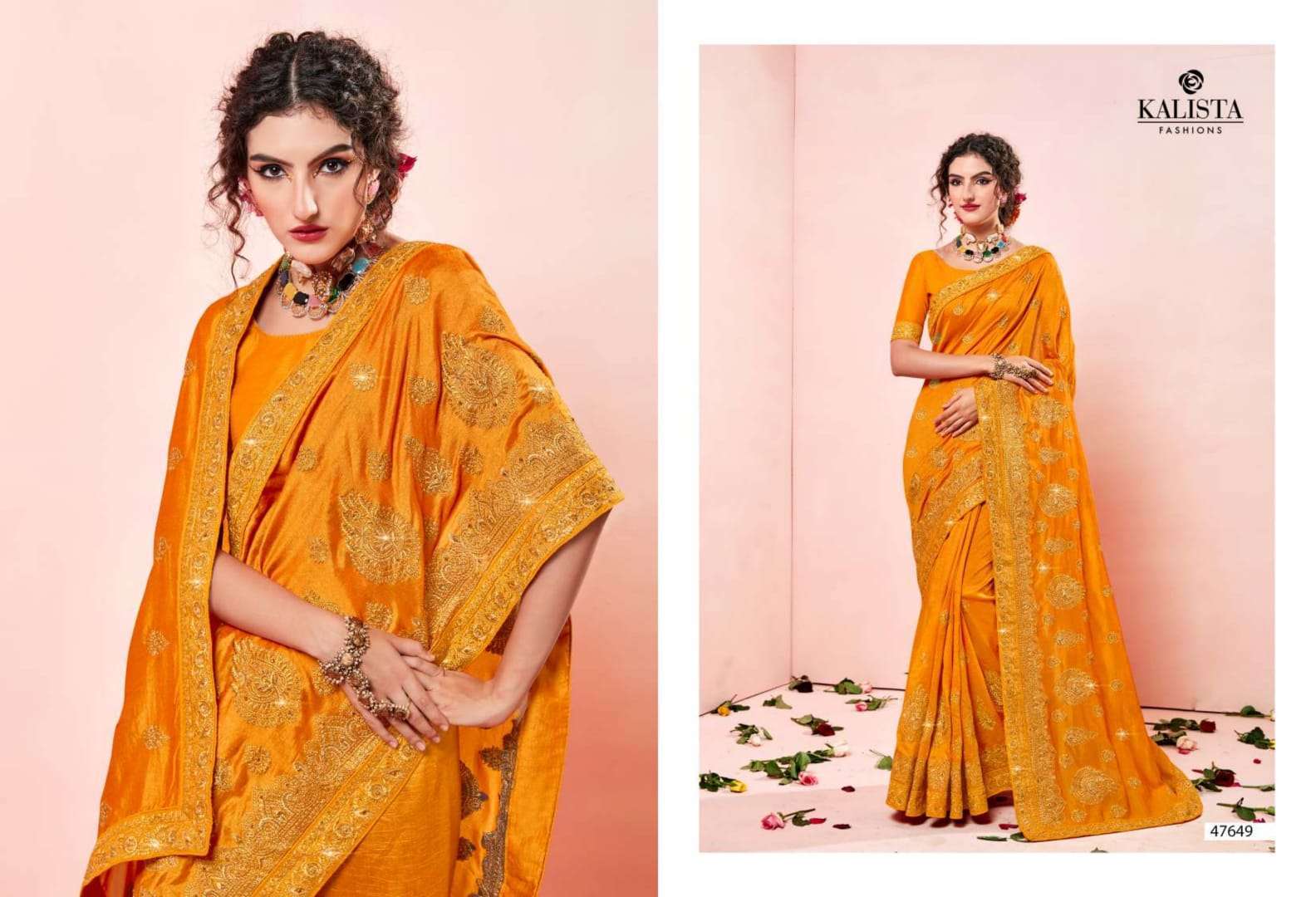 kalista gulkand vol 2 series 47643-47650 cp vichitra saree