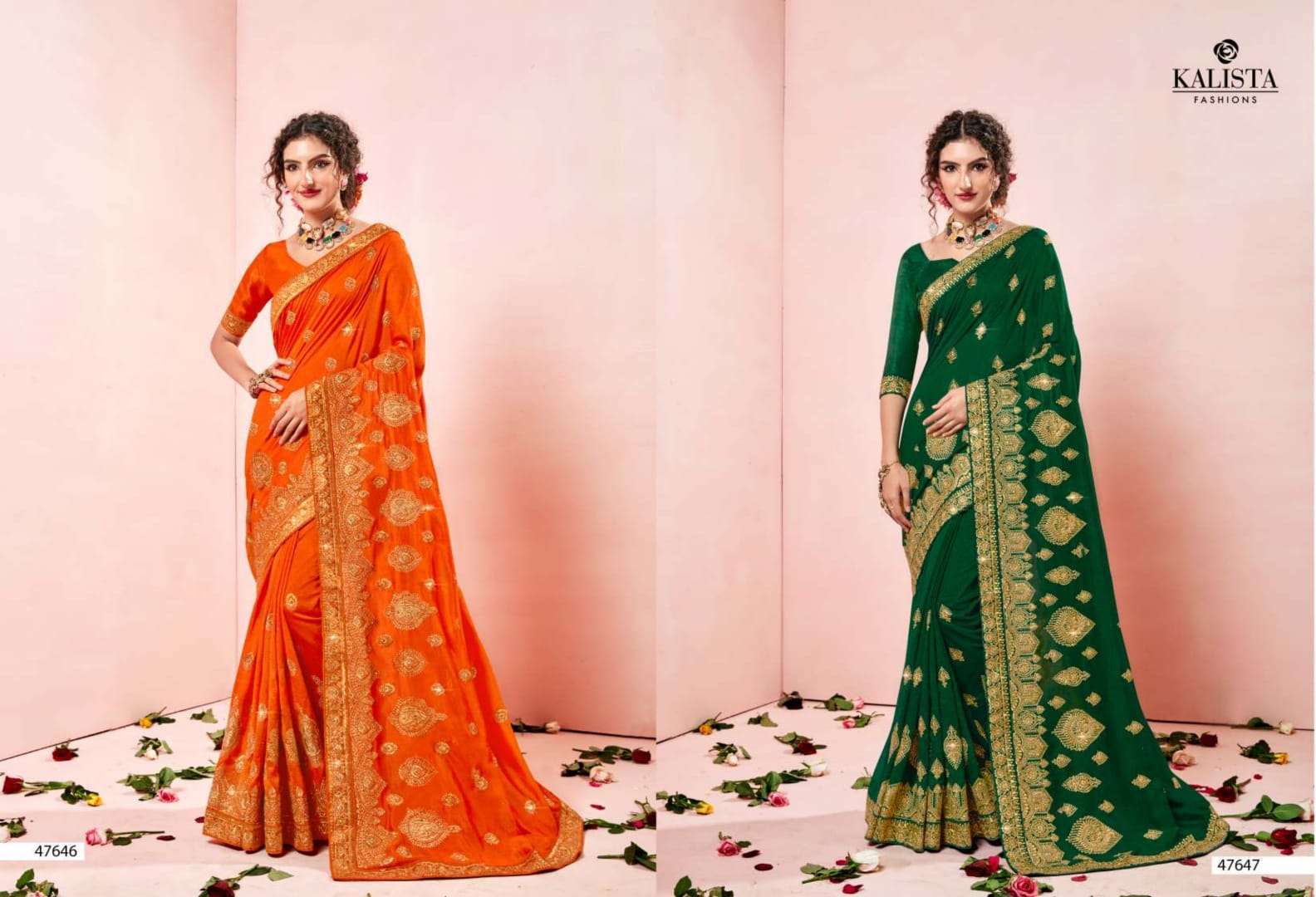 kalista gulkand vol 2 series 47643-47650 cp vichitra saree
