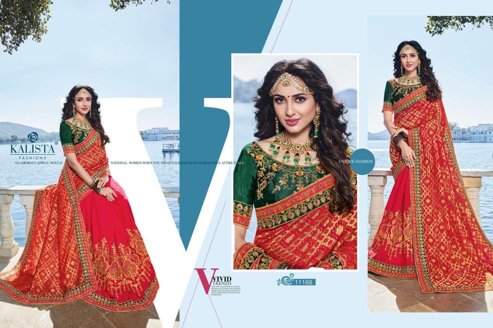 kalista kohinoor gold vol 2 series 11167-11172 Jacquard viscose saree