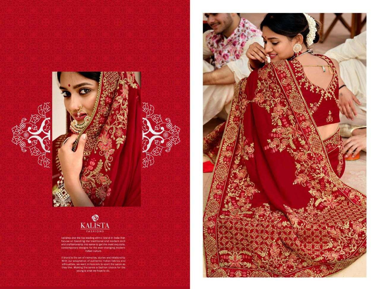 kalista rajnandini series 87621-87626 gaga silk saree