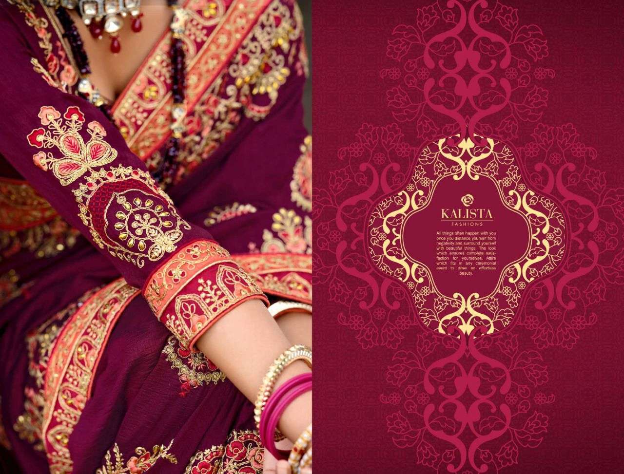 kalista rajnandini series 87621-87626 gaga silk saree