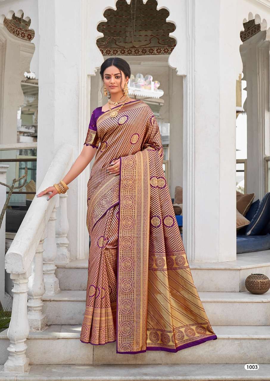 revanta heritage series 1001-1005 soft silk saree