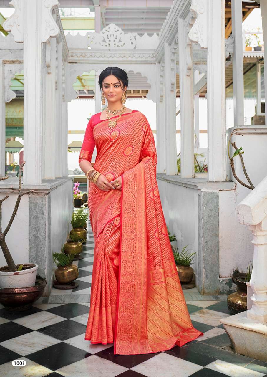 revanta heritage series 1001-1005 soft silk saree