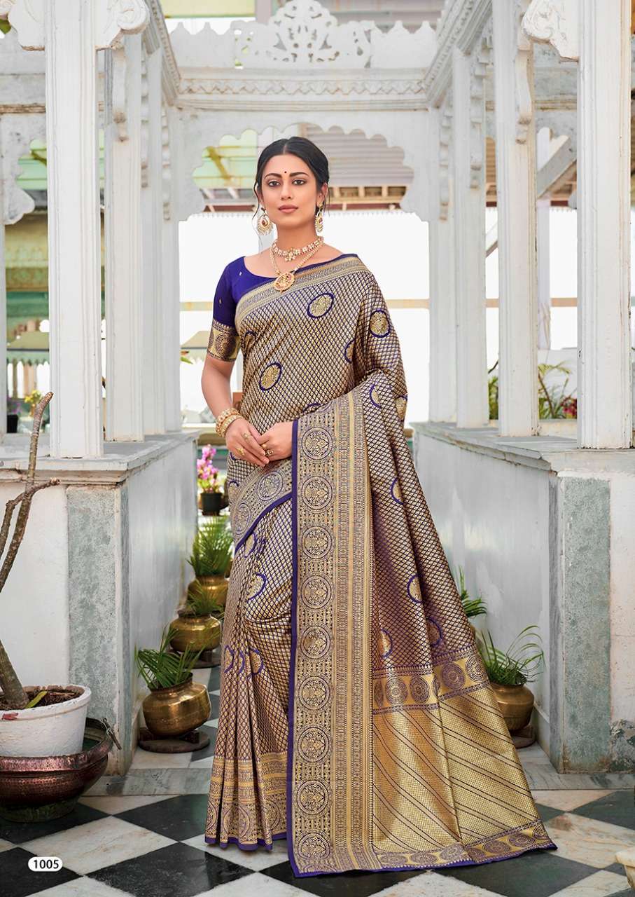 revanta heritage series 1001-1005 soft silk saree