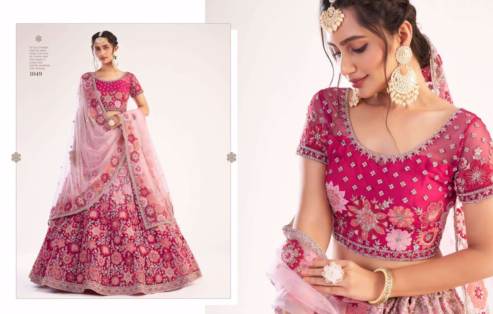 ALIZEH OFFICIAL BRIDAL HERITAGE PREMIUM COLLECTION DESIGNER NET LEHENGA 