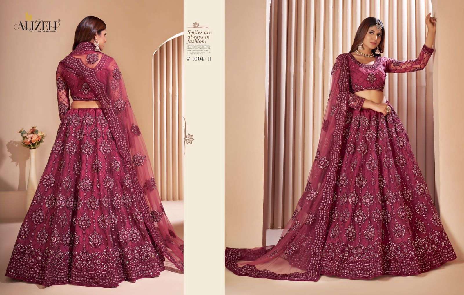 ALIZEH OFFICIAL BRIDEL HERITAGE COLOR SPLASH DESIGNER FANCY LEHENGA 