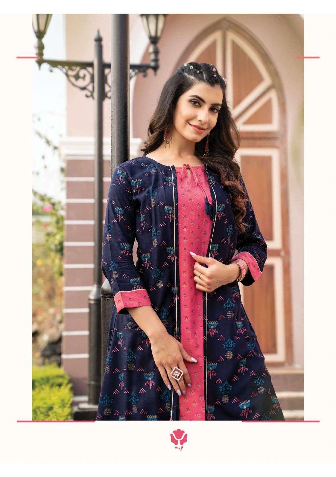 heritage summer jacket series 101-106 rayon slub kurti 