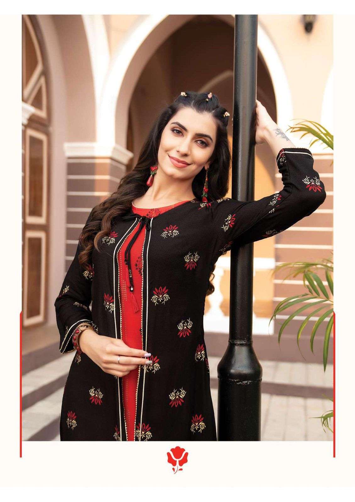 heritage summer jacket series 101-106 rayon slub kurti 