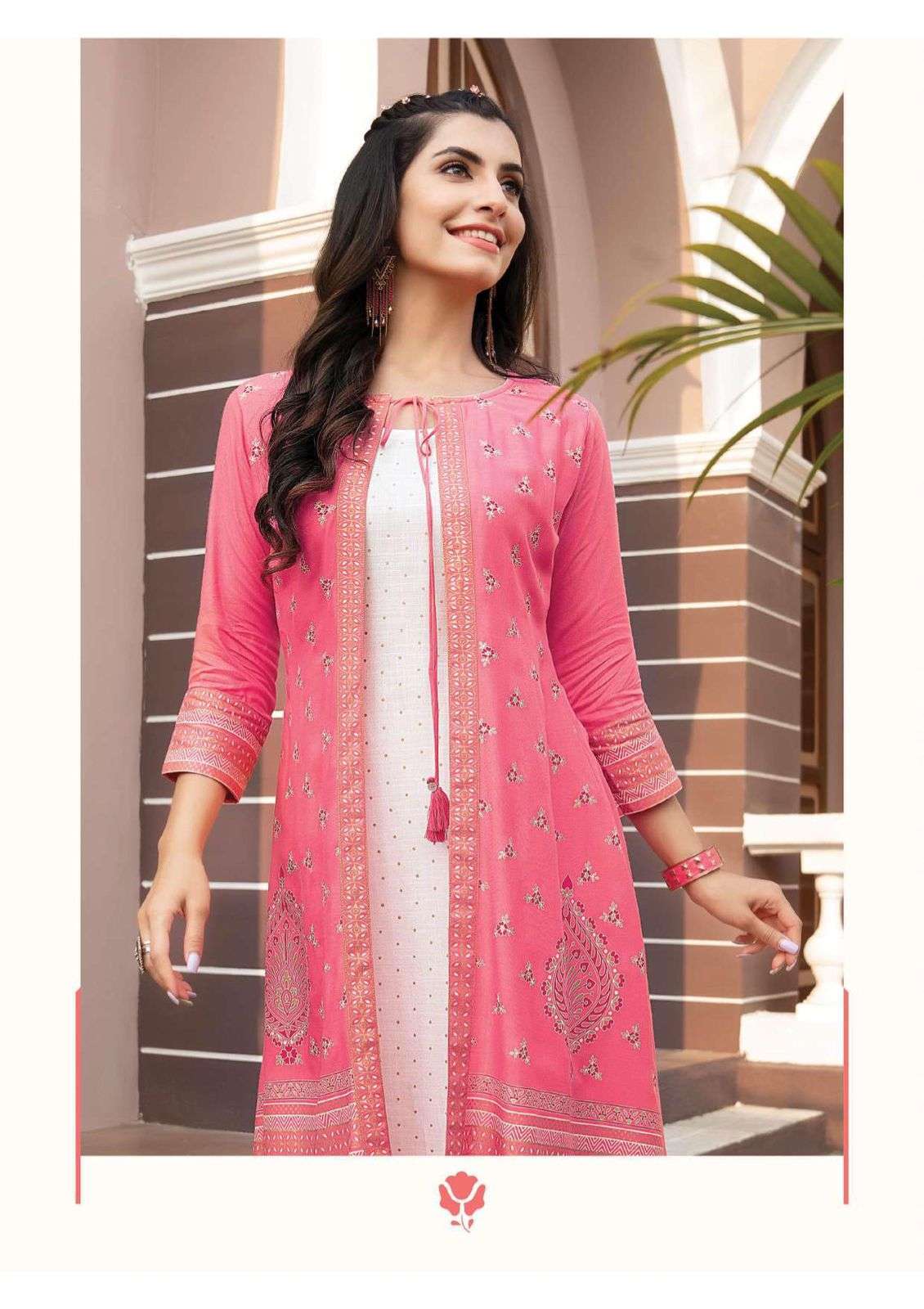 heritage summer jacket series 101-106 rayon slub kurti 