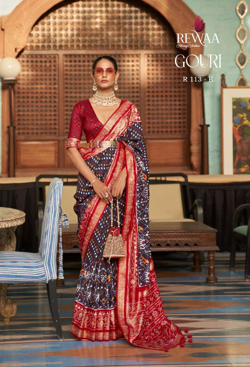 REWAA PATOLA 113 COLOR DESIGNER PATOLA SAREE 