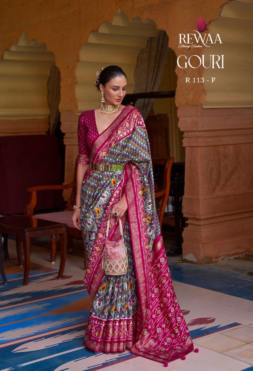 REWAA PATOLA 113 COLOR DESIGNER PATOLA SAREE 