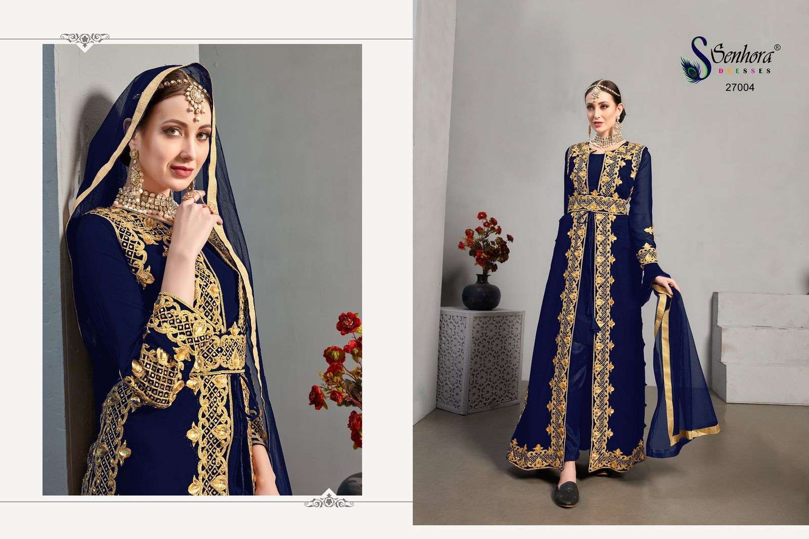 SENHORA DRESSES NOORJA VOL-27 DESIGNER FAUX GEORGETTE SUIT 