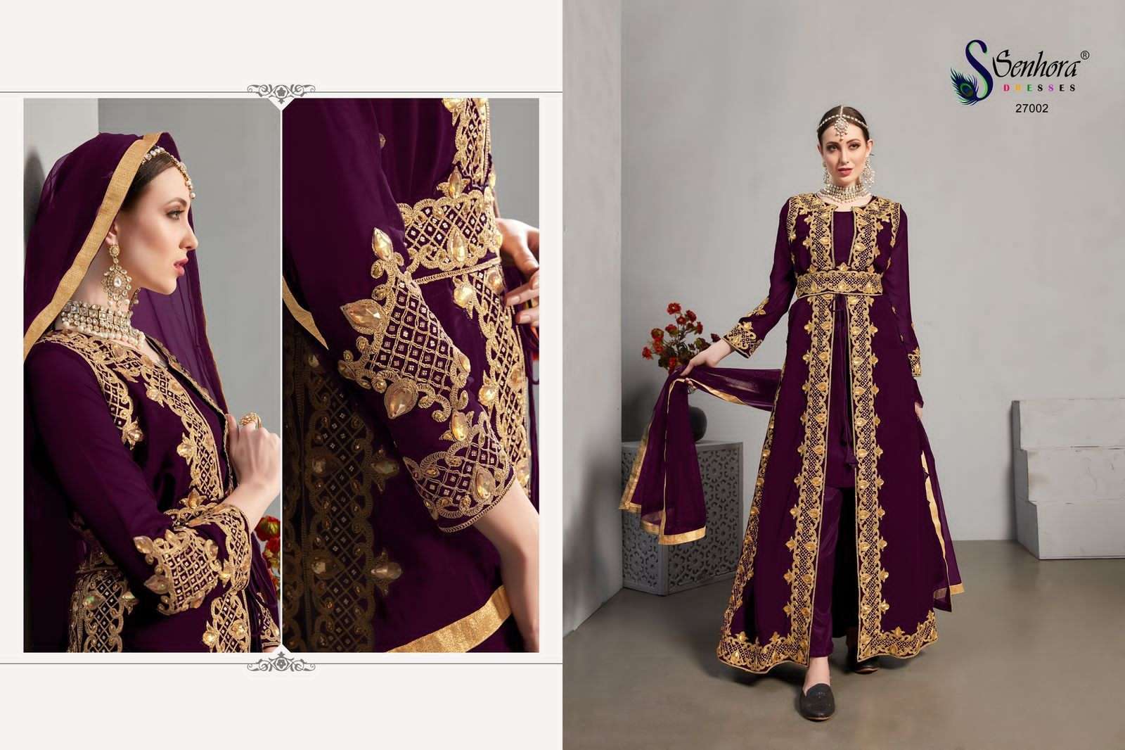 SENHORA DRESSES NOORJA VOL-27 DESIGNER FAUX GEORGETTE SUIT 