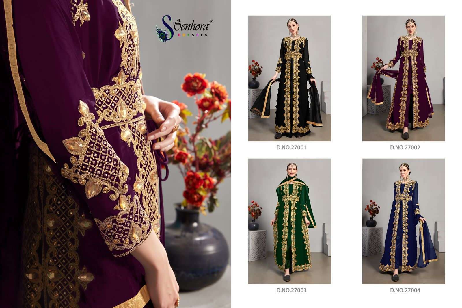 SENHORA DRESSES NOORJA VOL-27 DESIGNER FAUX GEORGETTE SUIT 