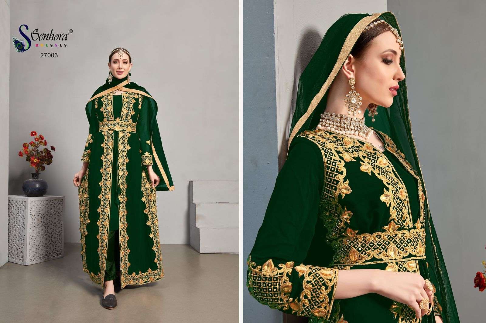 SENHORA DRESSES NOORJA VOL-27 DESIGNER FAUX GEORGETTE SUIT 