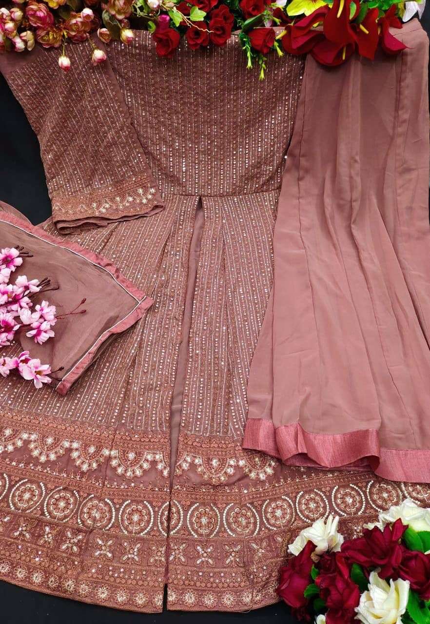 AASHIRWAD SAYURI NOOR 122 COLOR DESIGNER HEAVY  FAUX GEORGETTE SUIT