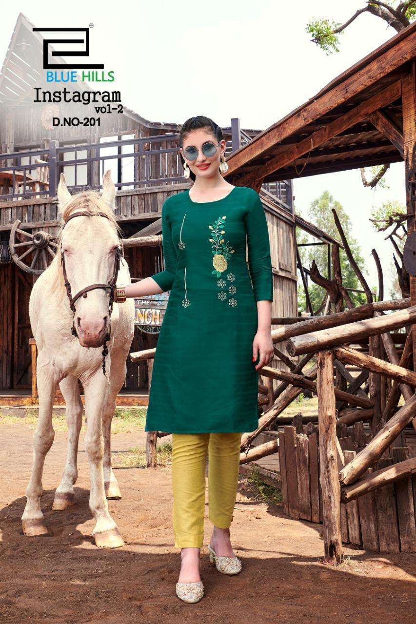 Blue Hills Instagram Vol 2 series 201-218 cotton kurti