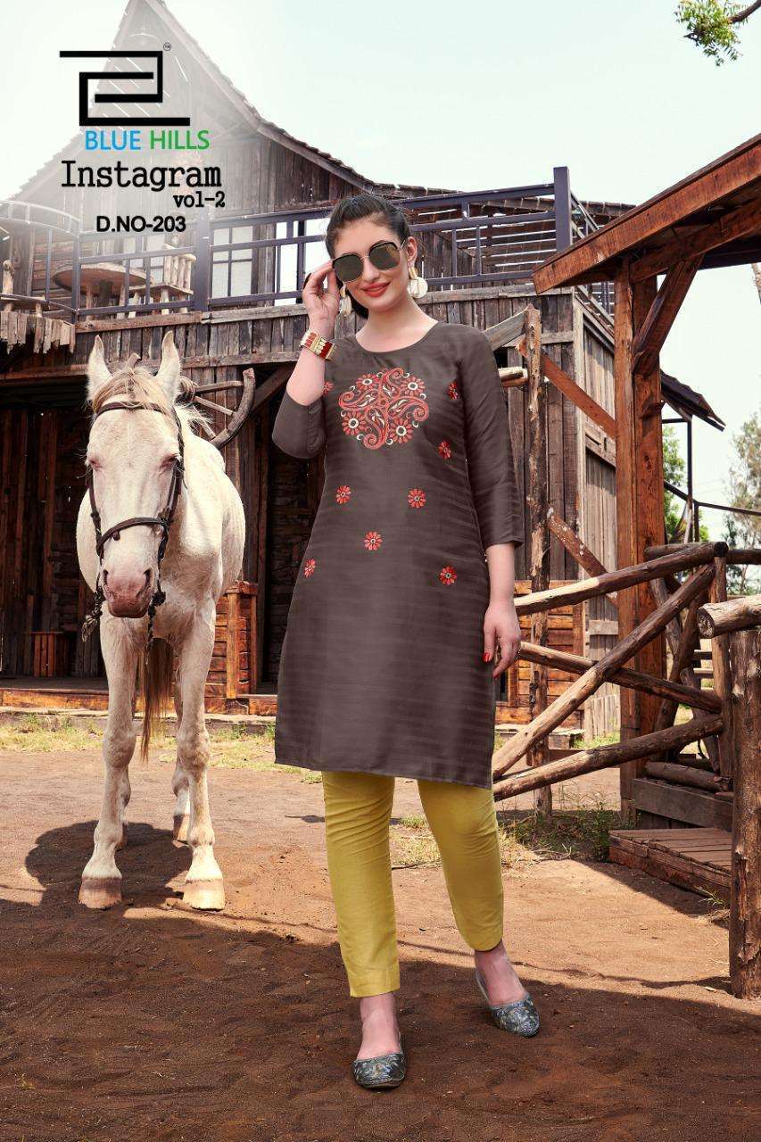 Blue Hills Instagram Vol 2 series 201-218 cotton kurti