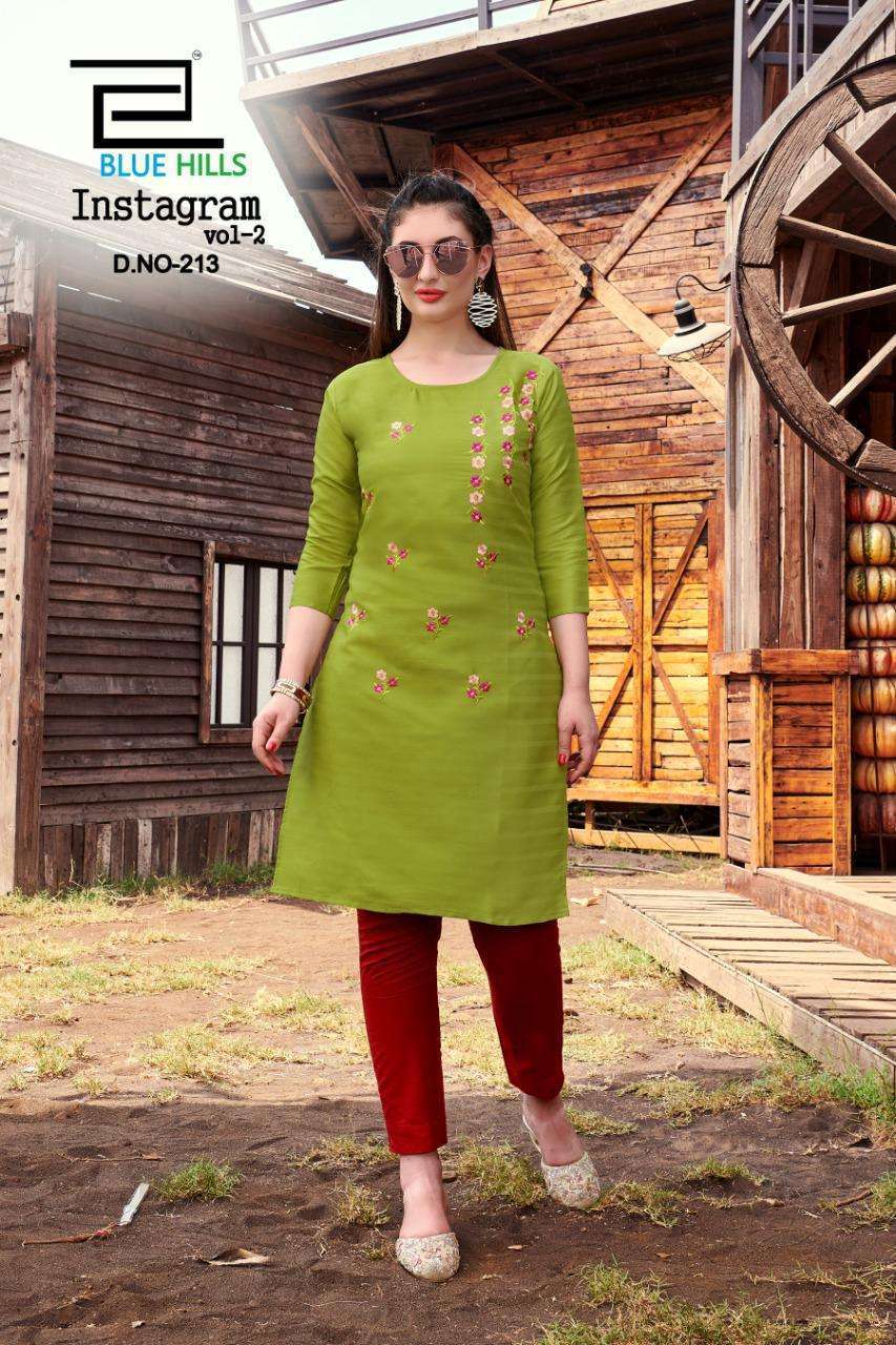Blue Hills Instagram Vol 2 series 201-218 cotton kurti