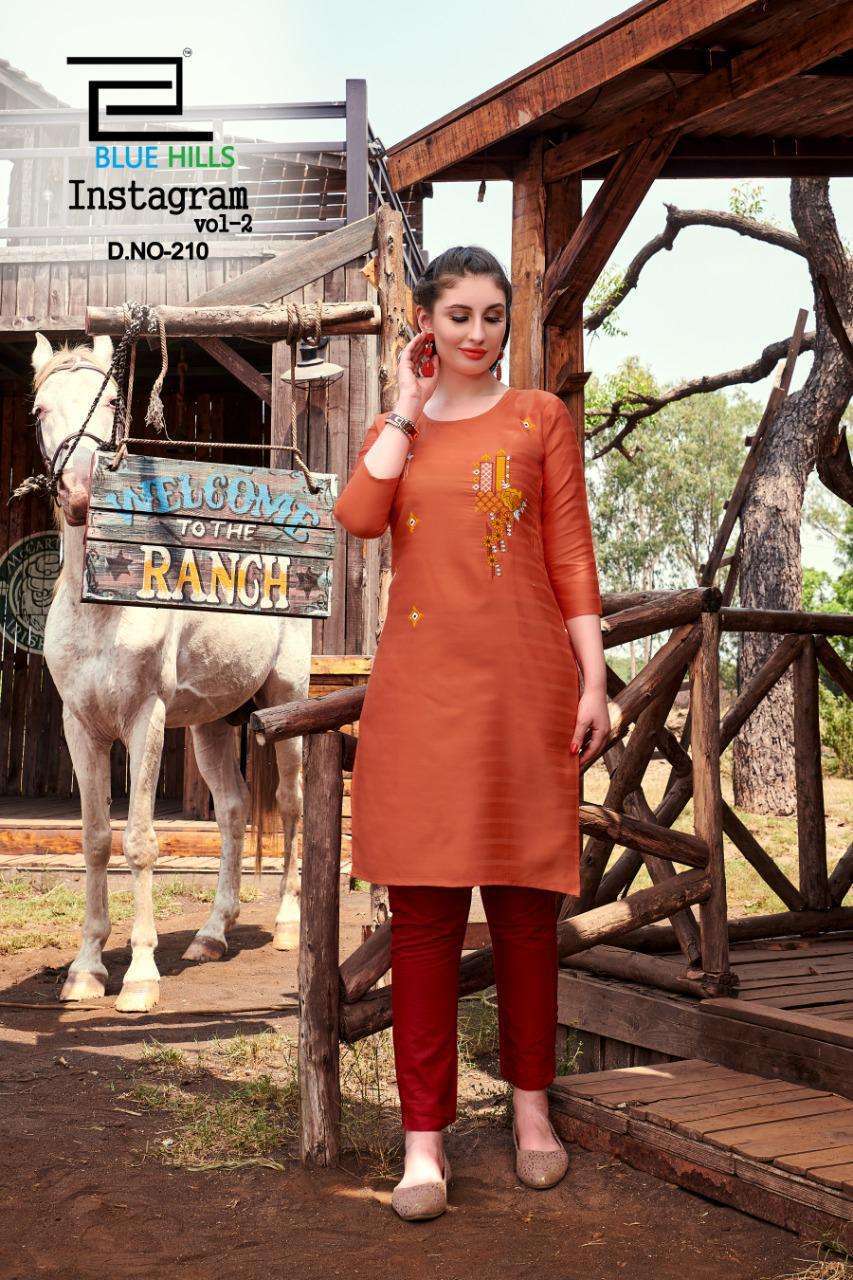 Blue Hills Instagram Vol 2 series 201-218 cotton kurti