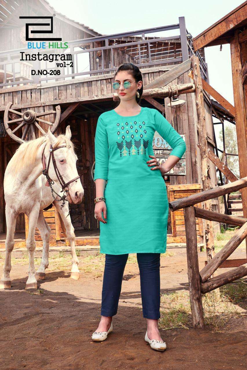 Blue Hills Instagram Vol 2 series 201-218 cotton kurti