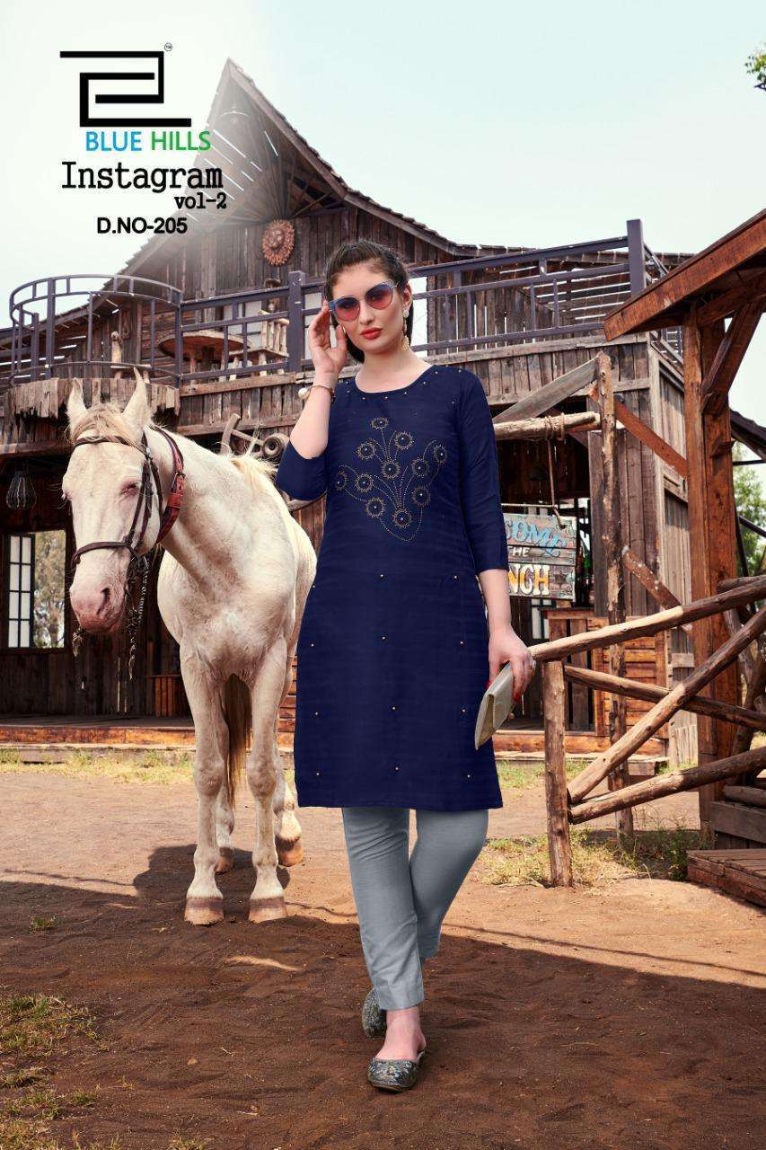 Blue Hills Instagram Vol 2 series 201-218 cotton kurti