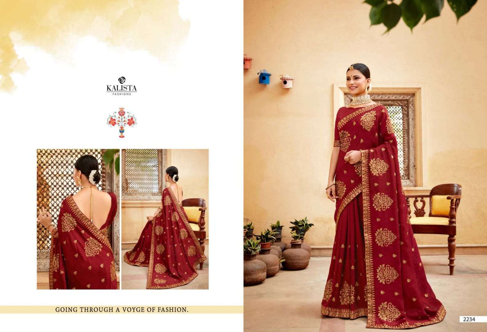kalista raas leela 2 series 2227-2234 vichitra silk saree