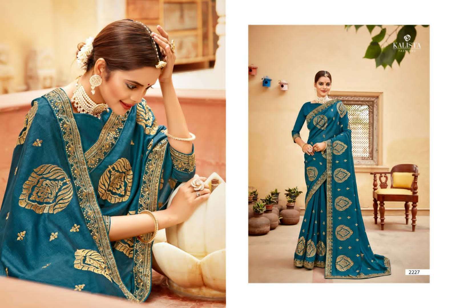 kalista raas leela 2 series 2227-2234 vichitra silk saree