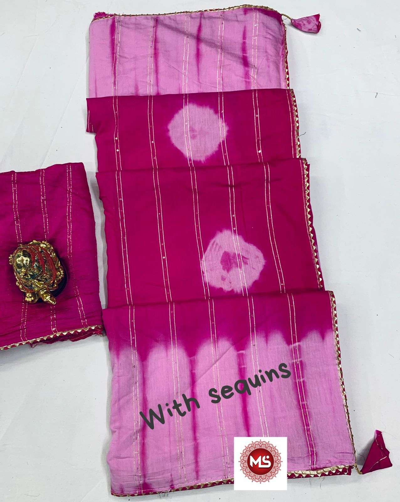 MS BRAND SIBORI VOL 1 DESIGNER PURE HEAVY COTTON SAREE 