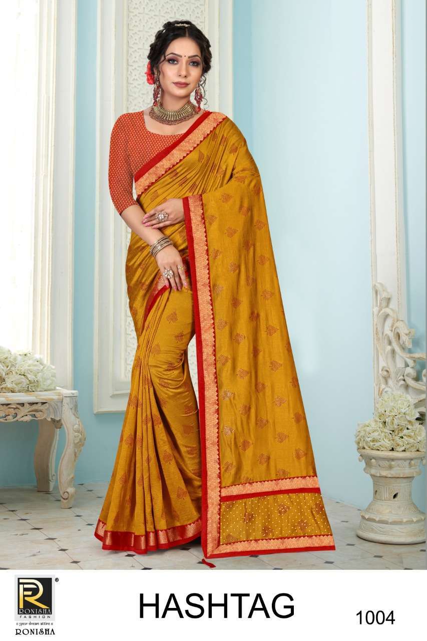 Ranjna saree Hashtag series 1001-1006 vichitra silk saree