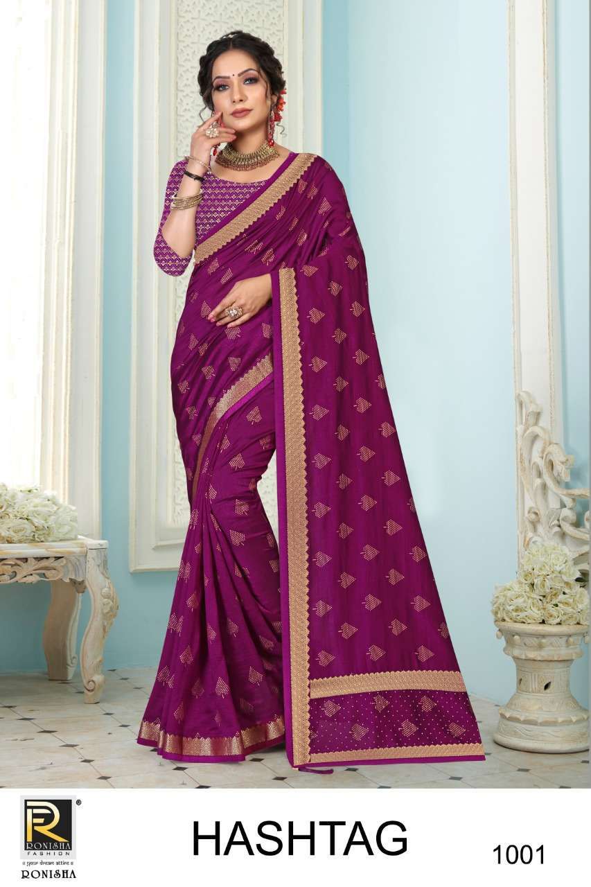 Ranjna saree Hashtag series 1001-1006 vichitra silk saree