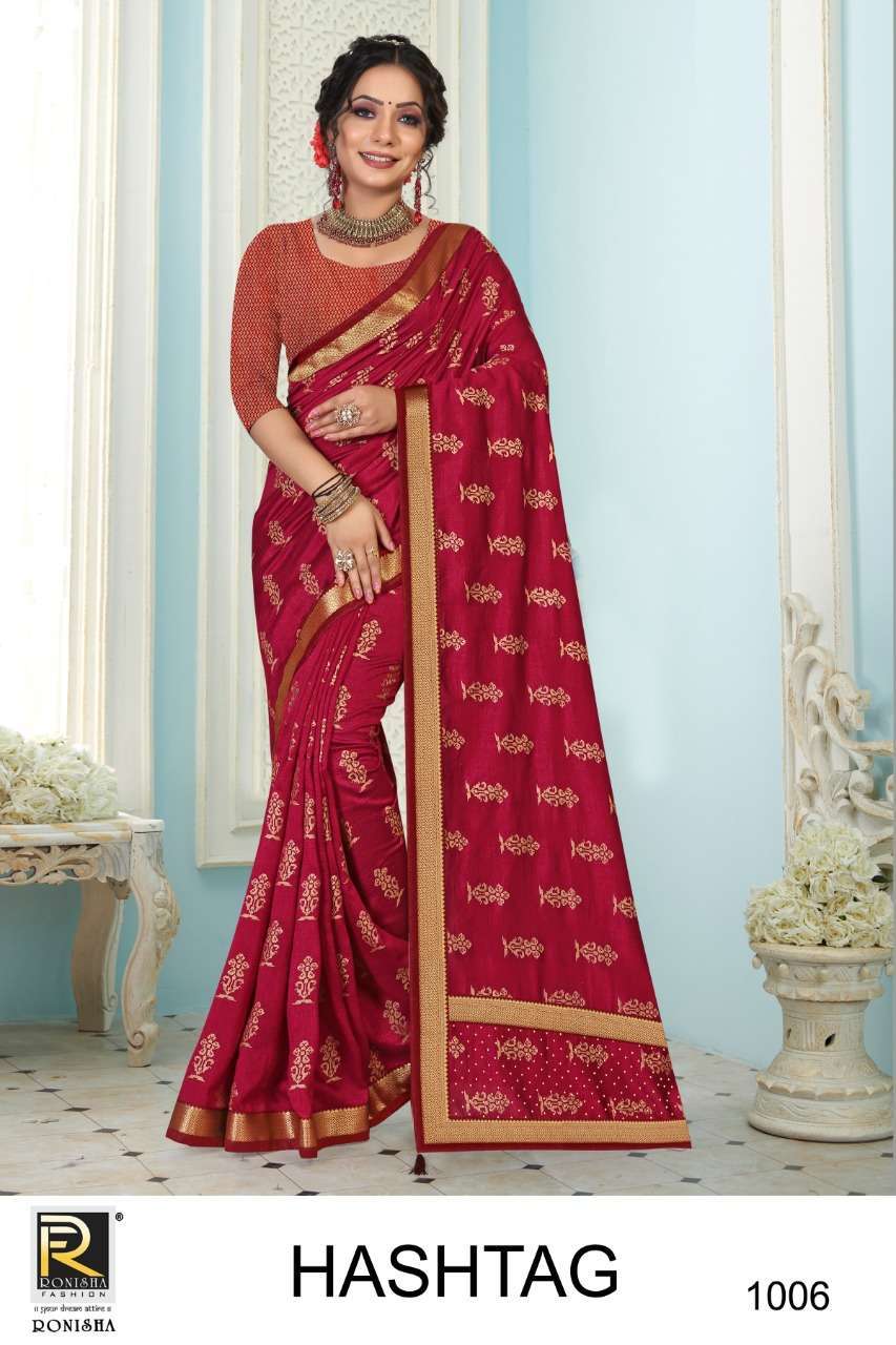 Ranjna saree Hashtag series 1001-1006 vichitra silk saree