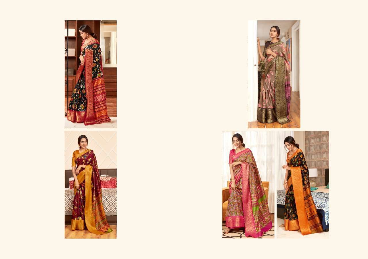 sr brand mugdha series 1001-1005 pure silk jacquard border saree