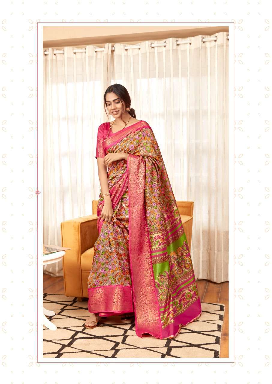 sr brand mugdha series 1001-1005 pure silk jacquard border saree